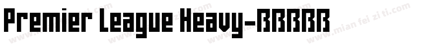 Premier League Heavy字体转换